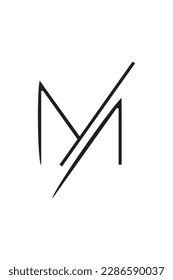 Das "M"-Logo ist ein einfaches, aber kraftvolles Design mit dem Buchstaben "M" in einer einzigartigen und ansprechenden Form. Das Logo wird von geometrischen Formen und minimalistischen Mustern dominiert und bildet ein elegantes und modernes Design 