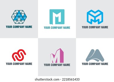 M Logo- und Symboldesign-Optionen