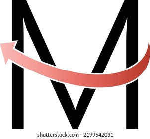 M logo , symbols, element and vector  