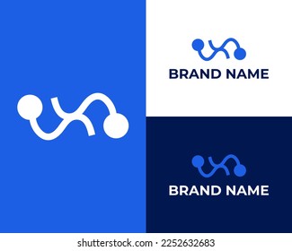 M logo tech pour l'entreprise