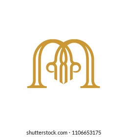 m logo template