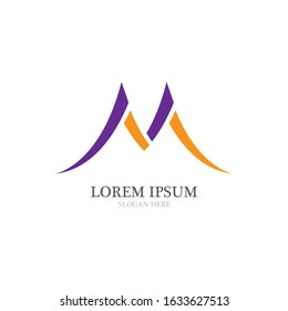 M Logo Template vector illustration design