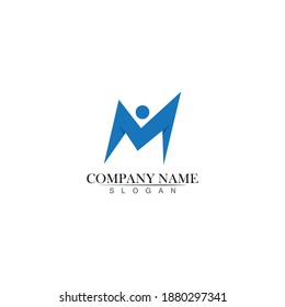 M Logo Template vector illustration design