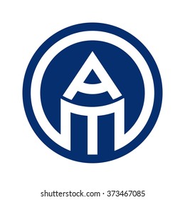 a and m logo vector.