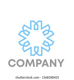 m logo vector design template sign
