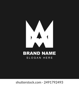 M A Logo Diseño de Vector Plantilla única Símbolo Abstractas Monograma Creativo Moderno Tipografía de moda