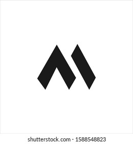 m logo vector graphic monogram