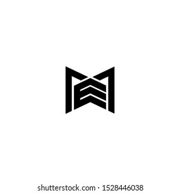 M logo vector icon download template