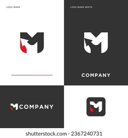 M Logo Vector Icon Illustration Design