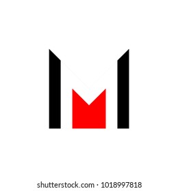 m logo vector illustration