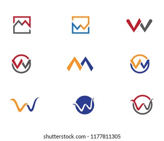 M logo vector illustration