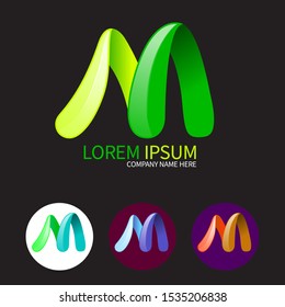 M Logo, Vector, Symbol an attractive logo for company or personal business.