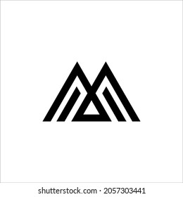 M Logo, Vektorgrafik-Vorlagenzeichen