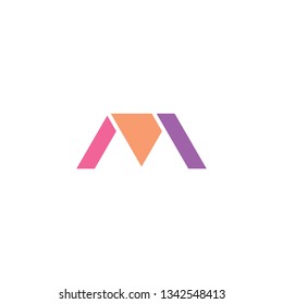 m logotype logo letter vector symbol 