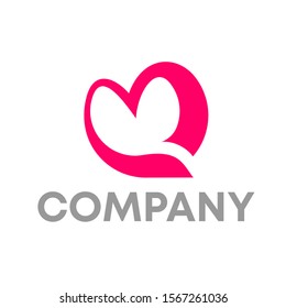 M Love Logo Vector Design Template Stock Vector (Royalty Free) 1567261036