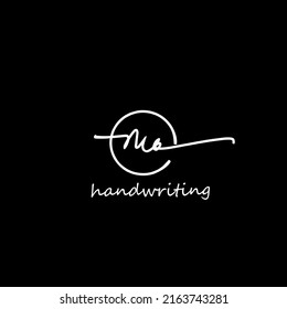 M a Ma initial letter handwriting and signature logo