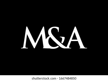 M A MA Initial Letter Logo design vector template, Graphic Alphabet Symbol for Corporate Business Identity