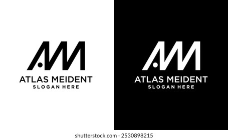 M A MA AM Vector de diseño de logotipo inicial Idea gráfica Creative