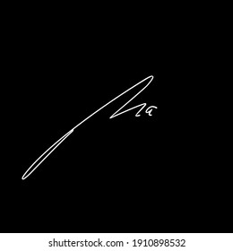 M a Ma initial logo handwriting template vector. isolated white background
