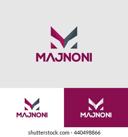 M Majnoni Creative Logo for Travel Company  design Template