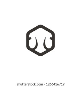 M Mammoth vector grapich logo
