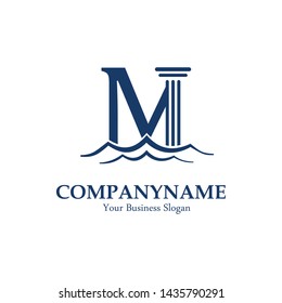 M mark logo emblem - LAW firm