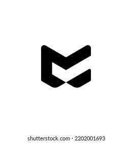 M MC Letter Logo Design polygon Monogram Icon Vector Template