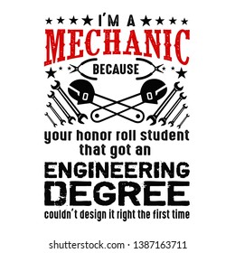 I m Mechanic because your honor. Mechanic quote and saying
