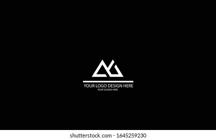 M MM abstract vector logo monogram template