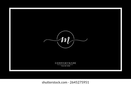 M or MM Alphabet letters logo monogram icon
