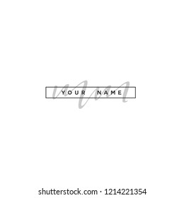 M M MM Initial logo template vector