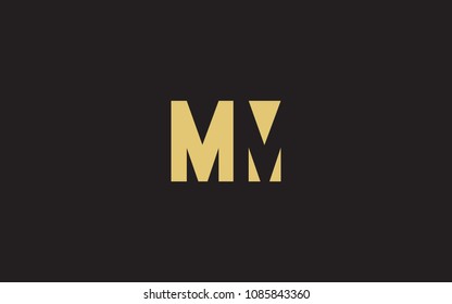 M MM Letter Initial Logo Design Template