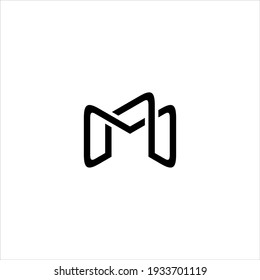 vector de diseño de logotipo de letra M o MM.