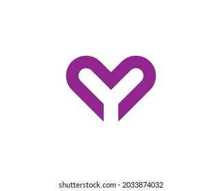 M and mm letter logo design vector template