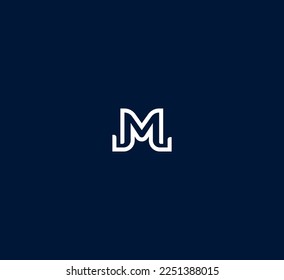 M, MM letter logo design template elements. Modern abstract digital alphabet letter logo. Vector illustration.