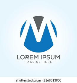 M MO letter Logo Template In Modern Creative Minimal Style Vector Design