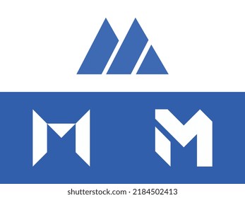 M modern initial letter logo design vector bundle. It will be suitable for which company or brand name start those initial.