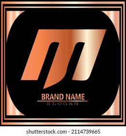 M modern letter logo design | M modern logo template , simple and brilliant letter M logo design , Abstract letter M modern logotype icon design concept. Creative minimalist gradient one line logo tem