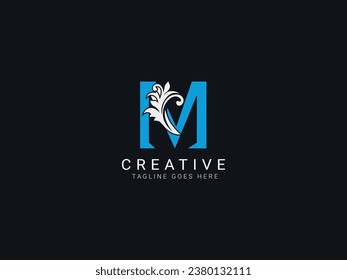diseño moderno de logotipo de letra m