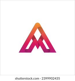 Diseño del logotipo A y M Modern 