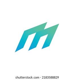 M modern logo and M letter logo design