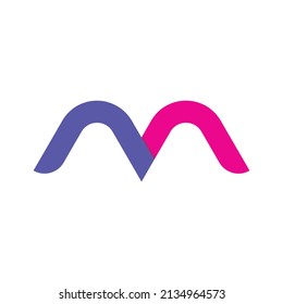 M Modern logo-abstract template design.