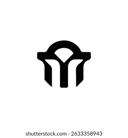 M Monogram Logo – Modern Minimalist Lettermark for Premium Brands	