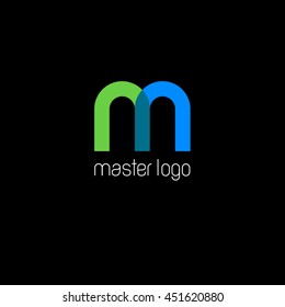 M Monogram. Master Logo. M Letter.