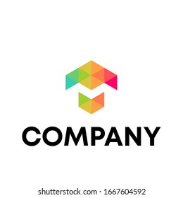 Diseño del logotipo del mosaico M 