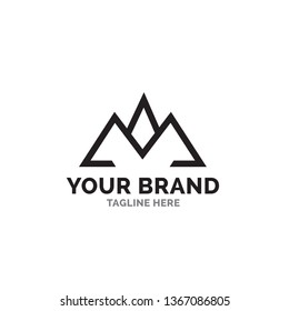 M & A mountain and house logo