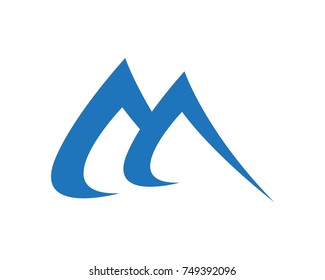 M mountain logos Template 