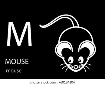 M for mouse alphabet 