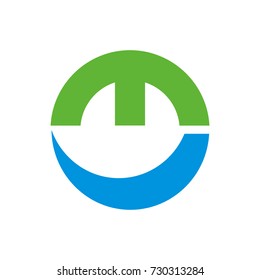 M or MU or UM initial letter logo design template vector