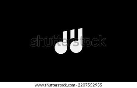 M Music logogram, for font M in your name logo with music theme